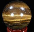 Top Quality Polished Tiger's Eye Sphere #33631-1
